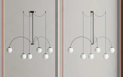 现代吊灯3D模型下载